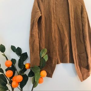 Teddy Open draped cardigan